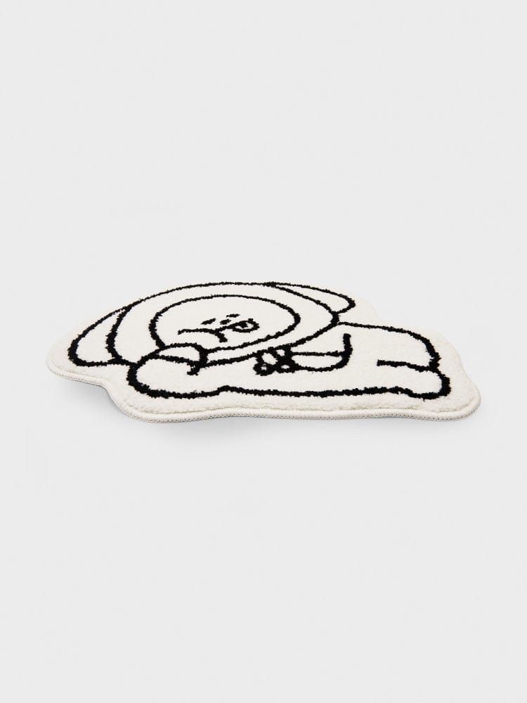 BT21 CHIMMY NON-SLIP SMALL RUG COZY HOME, tapis officiel LINE FRIENDS avec CHIMMY, design kawaii sur fond clair