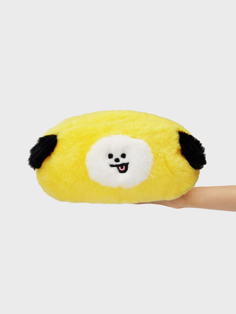 BT21 CHIMMY PLUSH TISSUE HOLDER COZY HOME LINE FRIENDS, peluche coussin en forme de CHIMMY tenue en main, déco chambre