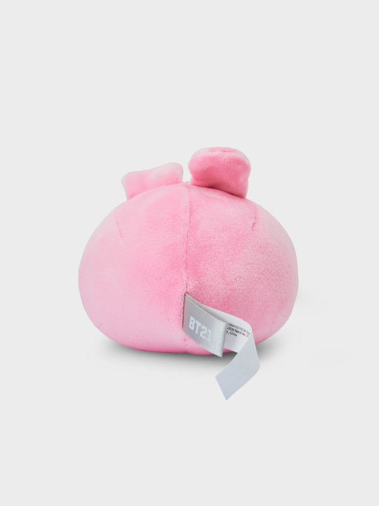 BT21 COOKY BABY MOCHI FACE CUSHION (S) coussin mochi rose COOKY, design kawaii LINE FRIENDS sur fond clair