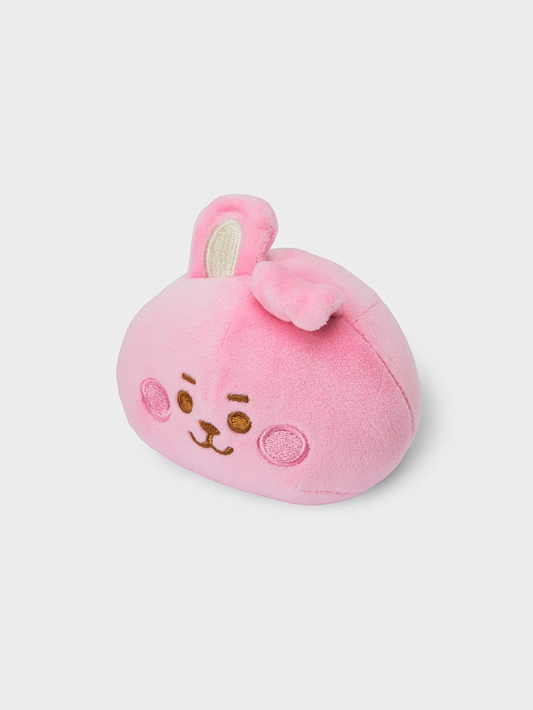 BT21 COOKY BABY MOCHI FACE CUSHION (S) LINE FRIENDS, coussin mochi rose avec visage mignon de COOKY, décor kawaii.