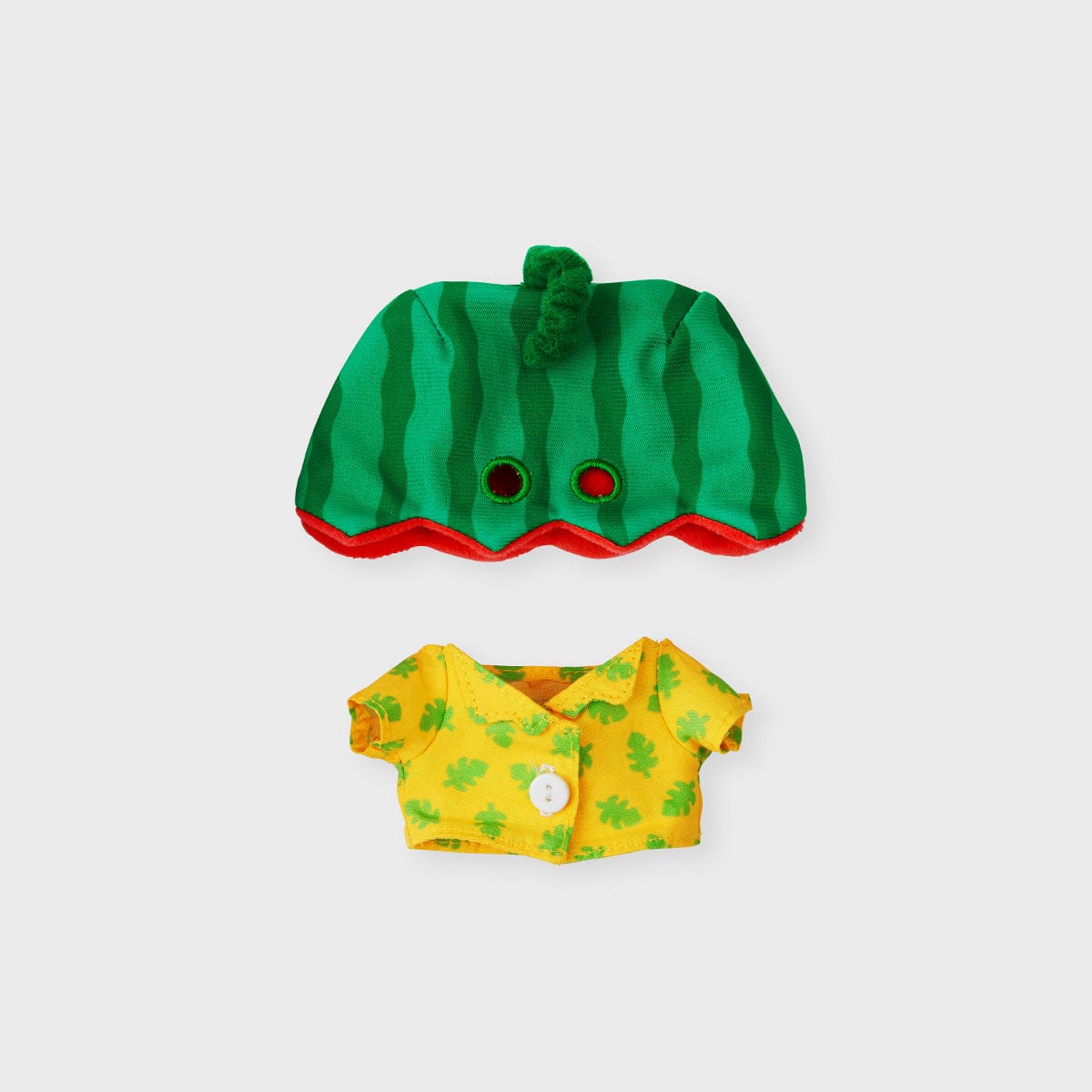 BT21 COOKY SUMMER LANE BODY BAG CHARM LINE FRIENDS : charme pour body bag, modèle vert/jaune avec motif estival.