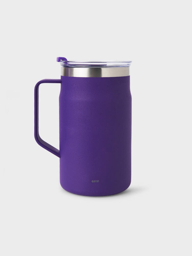 BT21 COOKY TUMBLER PURPLE OF WISH EDITION, mug isotherme violet LINE FRIENDS avec COOKY, design kawaii