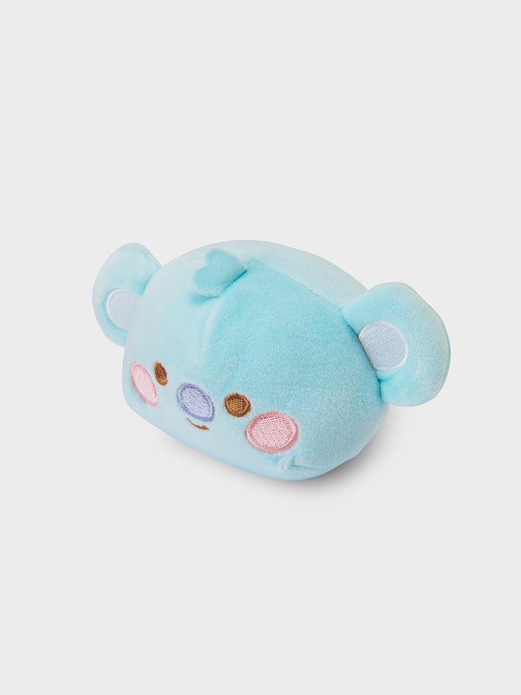 BT21 KOYA BABY MOCHI FACE CUSHION (S) LINE FRIENDS : coussin mochi bleu KOYA koala sur fond clair, look kawaii