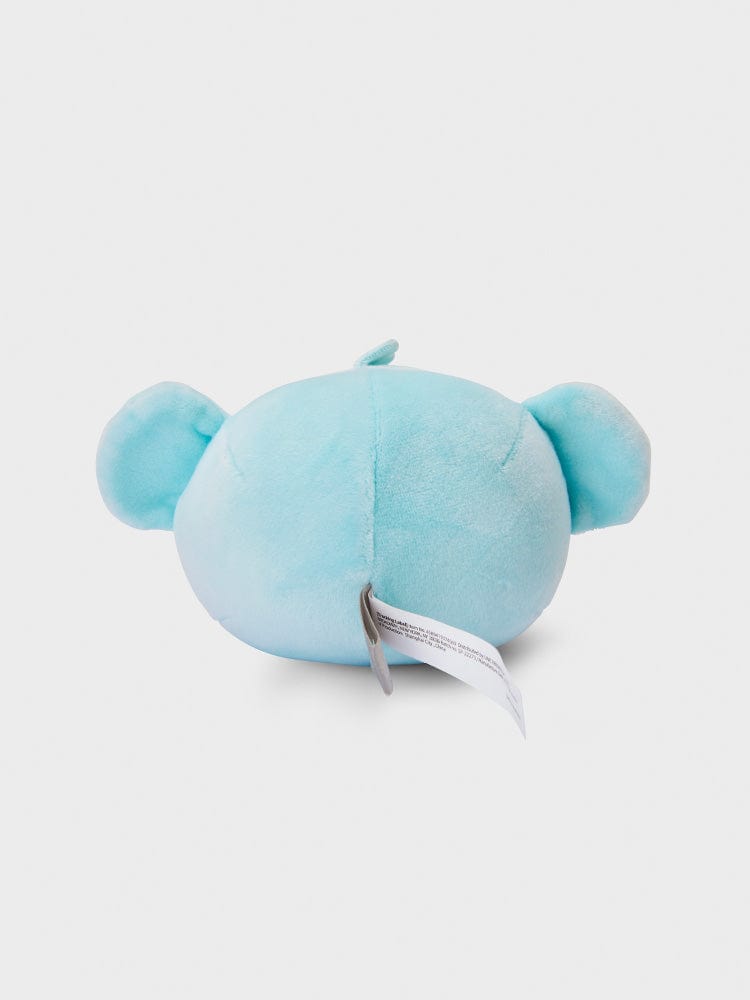 BT21 KOYA BABY MOCHI FACE CUSHION (S) LINE FRIENDS : coussin mochi bleu KOYA koala, fond clair, ambiance kawaii