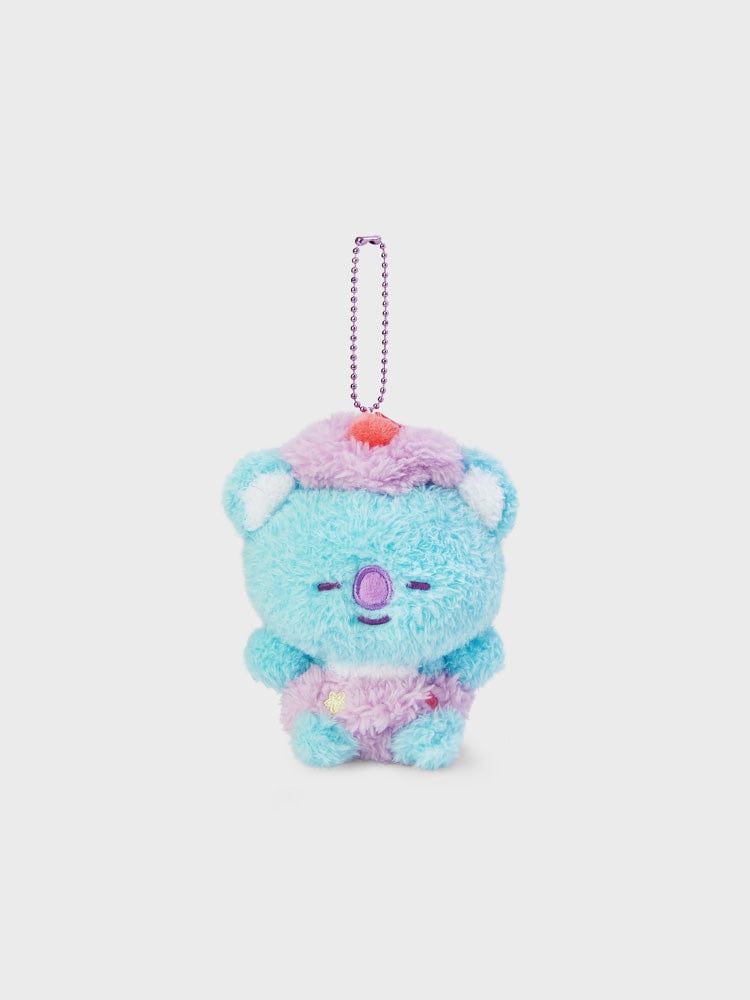 BT21 KOYA DOLL KEYRING ON THE CLOUD EDITION, porte-clés KOYA (koala) sur nuage, officiel LINE FRIENDS, fond clair.
