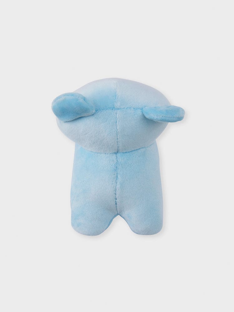 BT21 KOYA minini LYING DOLL officielle : peluche koala couchée, tons bleu, décor chambre ou cadeau (photo produit)
