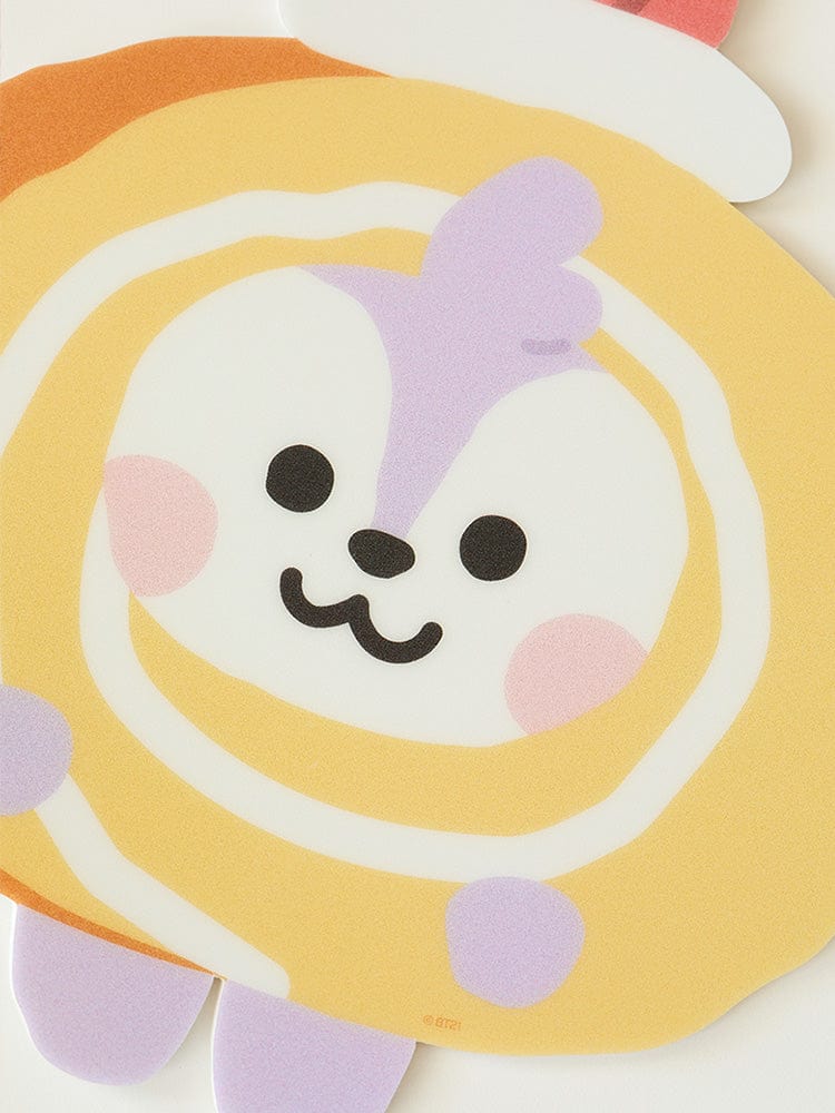 BT21 MANG BABY MOUSE PAD BAKERY SHOP, tapis de souris LINE FRIENDS avec poney MANG dans un décor bakery mignon.