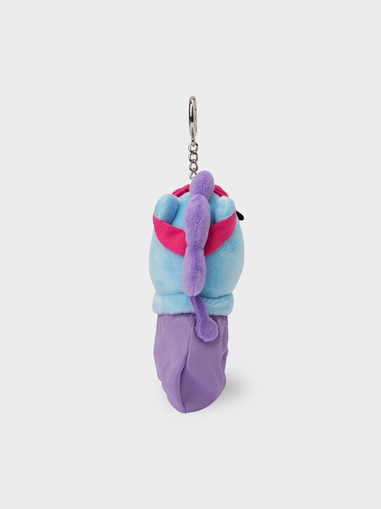 BT21 MANG BABY TRAVEL BAG CHARM, porte-clés LINE FRIENDS: petit MANG en peluche, danseur masqué pour clés ou sac
