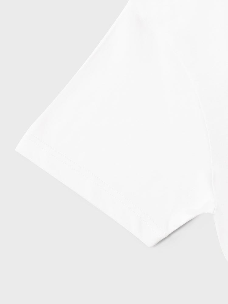 BT21 MANG BASIC SHORT SLEEVE TSHIRT WHITE (M) : t-shirt blanc officiel LINE FRIENDS avec imprimé manga MANG, coupe courte.