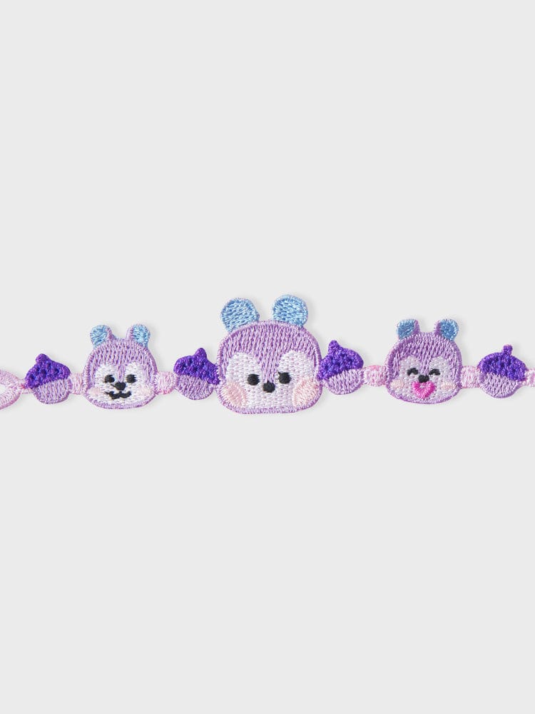 BT21 MANG BRACELET BIG & TINY EDITION : bracelet perlé LINE FRIENDS avec poney danseur masqué MANG, esthétique kawaii