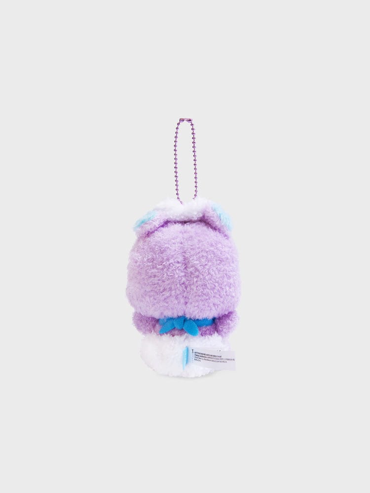 BT21 MANG DOLL KEYRING ON THE CLOUD EDITION, porte-clés LINE FRIENDS avec figurine MANG poney sur fond clair