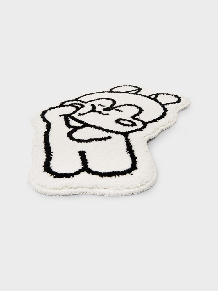 BT21 MANG NON-SLIP SMALL RUG COZY HOME, petit tapis antidérapant LINE FRIENDS avec MANG danseur, style kawaii chaleureux