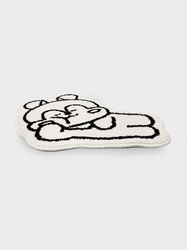 BT21 MANG NON-SLIP SMALL RUG COZY HOME : petit tapis antidérapant officiel LINE FRIENDS, poney danseur masqué MANG, ambiance cosy