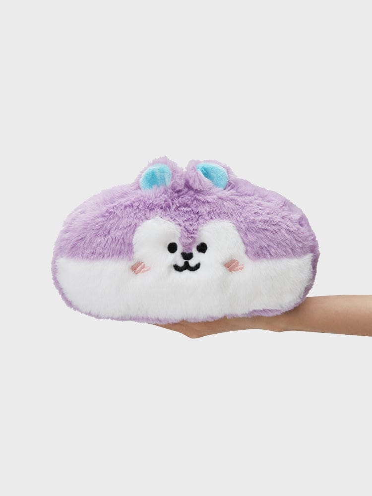 BT21 MANG PLUSH TISSUE HOLDER COZY HOME, peluche LINE FRIENDS en main, décor chambre cosy et adorable