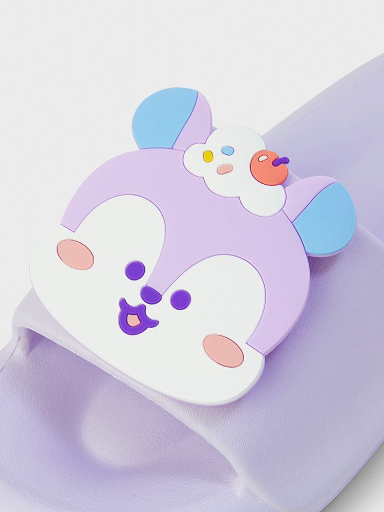 BT21 MANG SLIPPERS ON THE CLOUD EDITION, chaussons officiels LINE FRIENDS, motif kawaii sur nuages, MANG