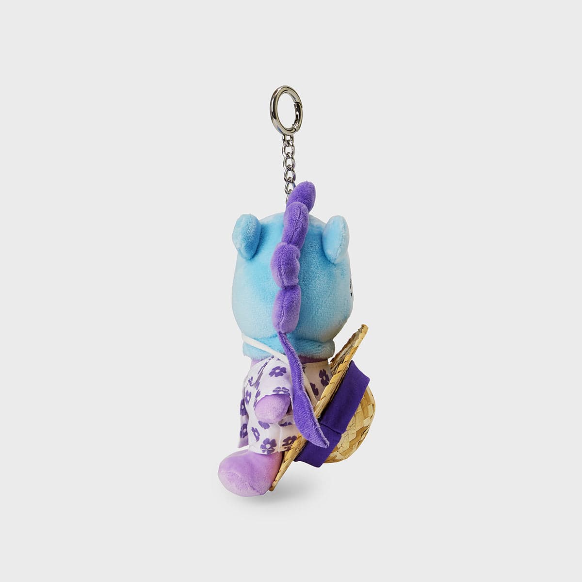 BT21 MANG SUMMER LANE BODY BAG CHARM porte-clés LINE FRIENDS, figurine MANG danseur masqué sur fond clair.