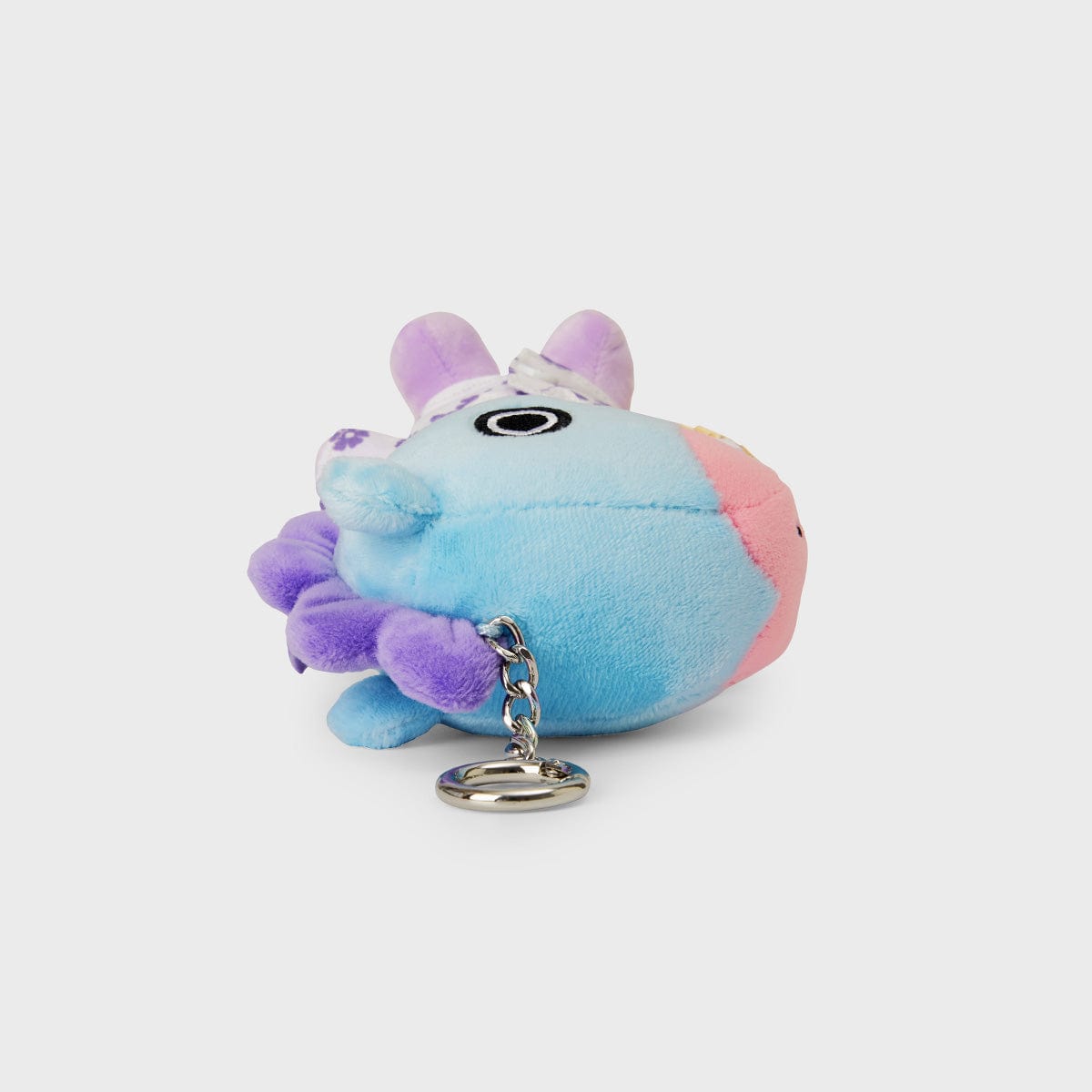 BT21 MANG SUMMER LANE BODY BAG CHARM porte-clés LINE FRIENDS, peluche MANG danseur masqué, sur fond clair