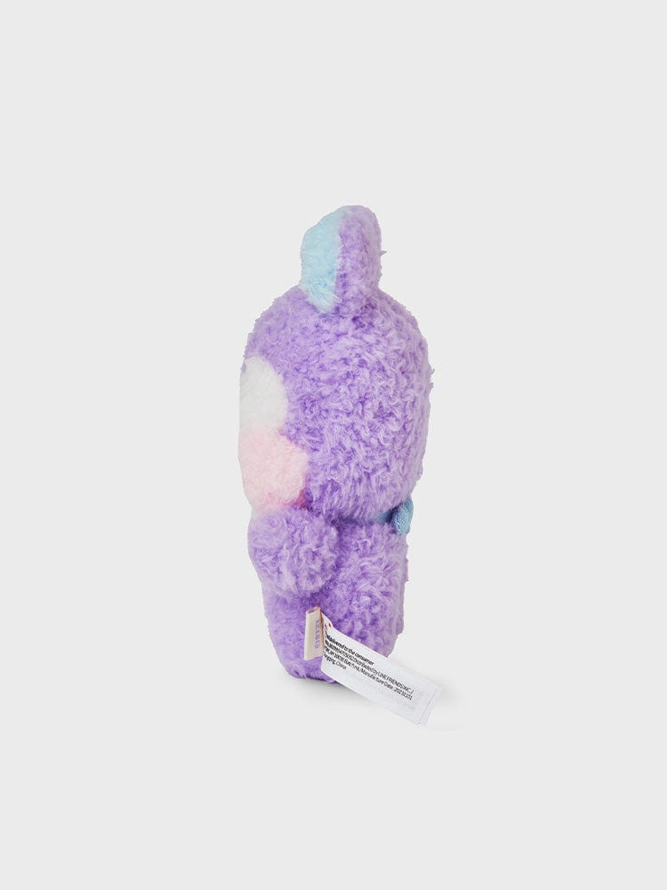 BT21 MANG minini MINI DOLL, peluche officielle J-hope de BTS : poney danseur masqué, photo studio fond clair.