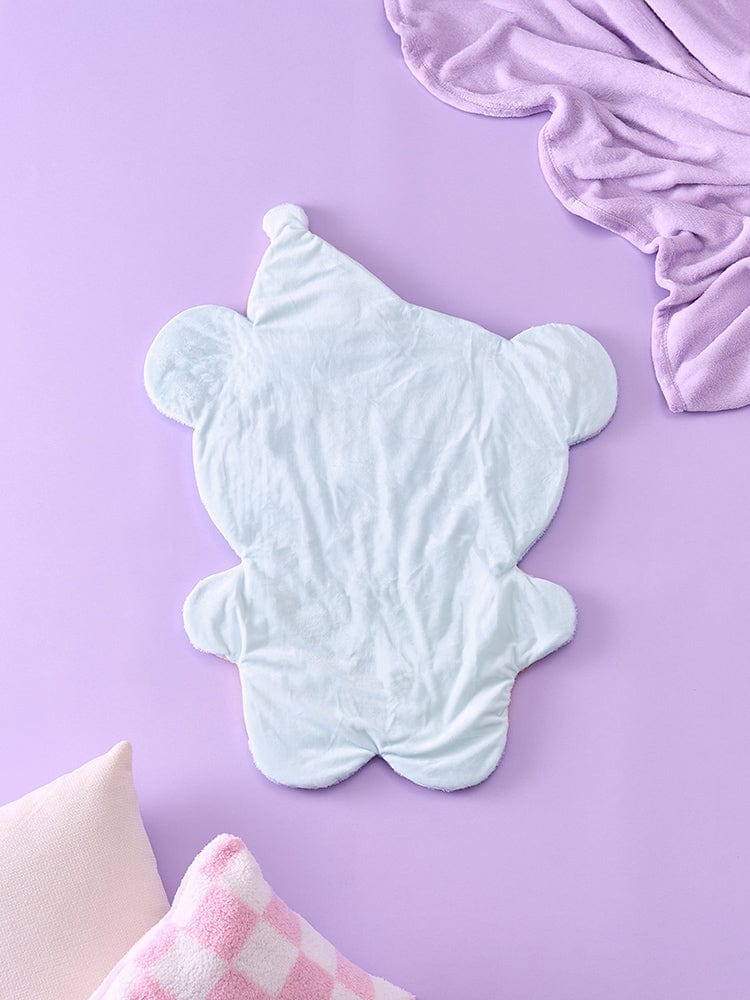 BT21 NEW BASIC KOYA SWEET DREAMS CHARACTER KNEE BLANKET de LINE FRIENDS, plaid genou koala KOYA sur fond violet.