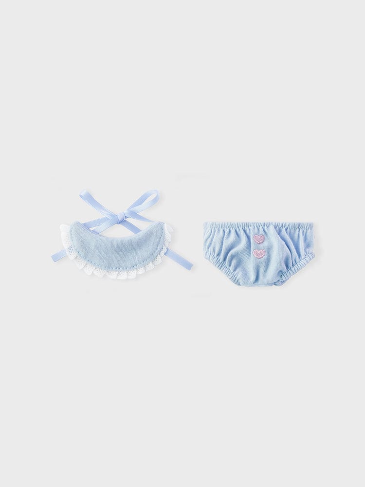 BT21 NEWBORN BABY CLOSET - DIAPER : ensemble layette bleu clair (couche/culotte) LINE FRIENDS, sur fond blanc