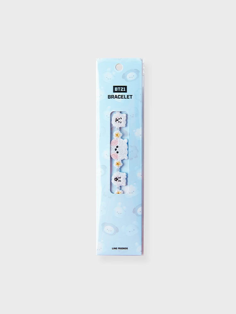BT21 RJ BRACELET BIG & TINY EDITION, bracelet beauté officiel LINE FRIENDS avec RJ l’alpaga, sur fond clair.