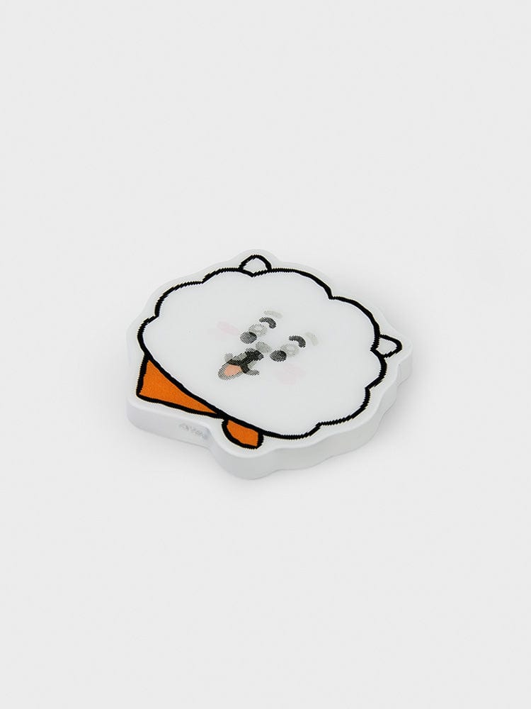 BT21 RJ LENTICULAR 3D MAGNET 2024 SEASON'S GREETINGS : magnet 3D RJ alpaga LINE FRIENDS, fond blanc, style lenticulaire.