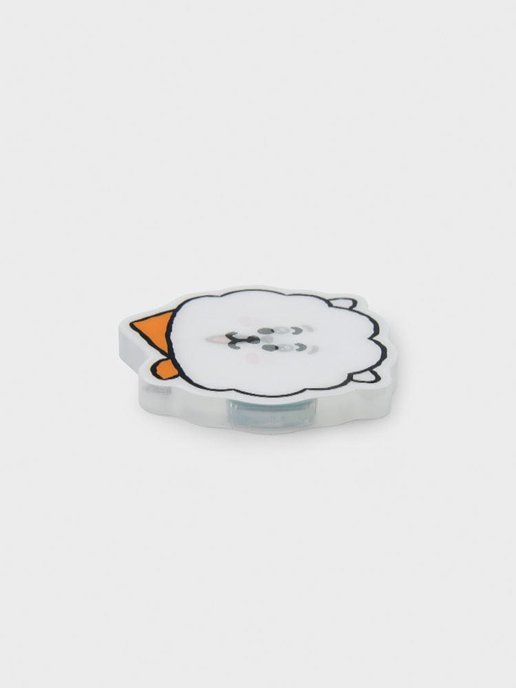 BT21 RJ LENTICULAR 3D MAGNET 2024 SEASON'S GREETINGS : magnet BT21 RJ alpaga en relief, style lenticulaire, fond blanc.