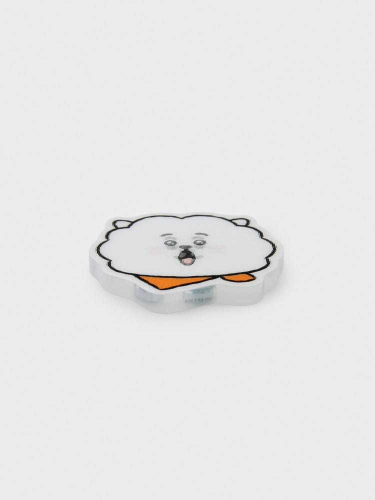 BT21 RJ LENTICULAR 3D MAGNET 2024 SEASON'S GREETINGS, aimant lenticulaire 3D de RJ, alpaga Jin, fond blanc, LINE FRIENDS