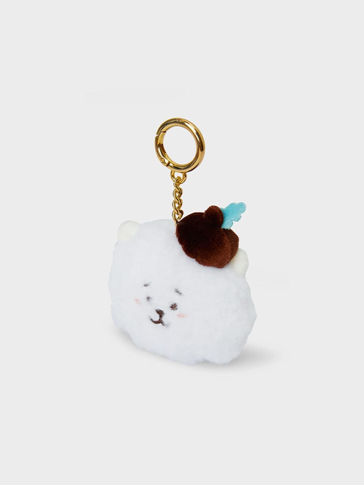 BT21 RJ MINI KEYRING HOPE IN LOVE porte-clés officiel LINE FRIENDS, RJ alpaga sur fond clair, accessoire K-pop