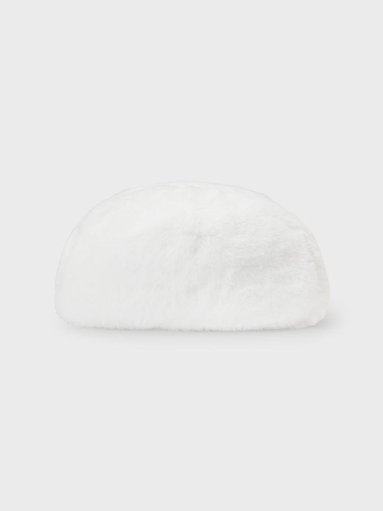 BT21 RJ PLUSH TISSUE HOLDER COZY HOME : peluche RJ alpaga LINE FRIENDS, sur fond clair, pour chambre cosy