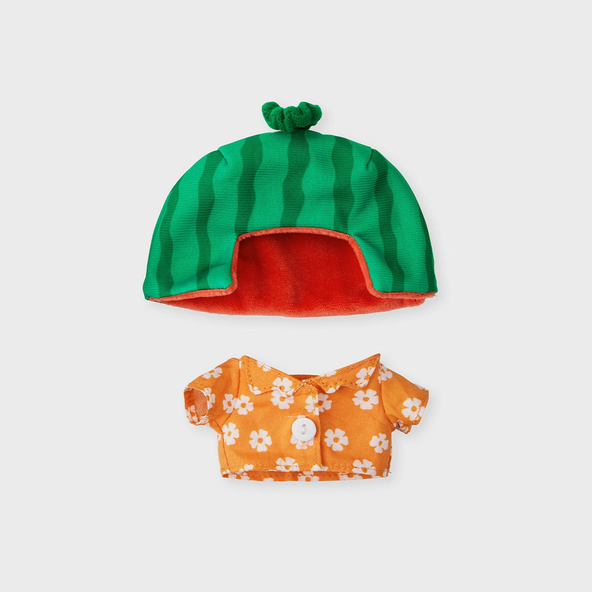 BT21 RJ SUMMER LANE BODY BAG CHARM, porte-clés officiel LINE FRIENDS : alpaga RJ en tenue estivale sur fond clair