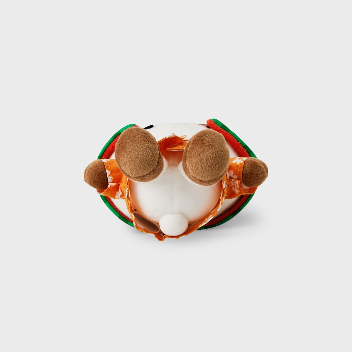 BT21 RJ SUMMER LANE BODY BAG CHARM, porte-clés officiel LINE FRIENDS : RJ alpaga aux yeux verts, style été, sur fond clair.