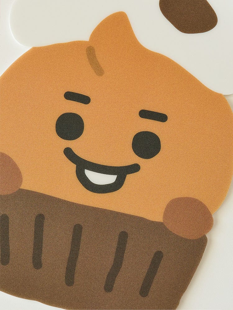 BT21 SHOOKY BABY MOUSE PAD BAKERY SHOP : tapis de souris officiel LINE FRIENDS avec design SHOOKY biscuit