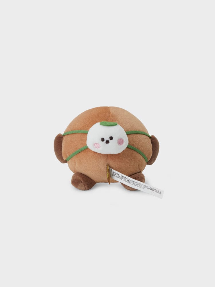 BT21 SHOOKY BIG PLUSH MAGNET CHEWY CHEWY CHIMMY peluche aimantée SHOOKY LINE FRIENDS, vue de face sur fond clair