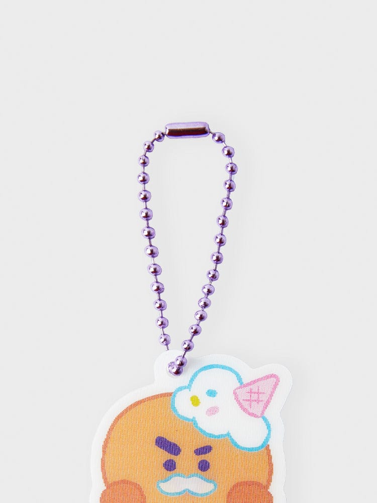 BT21 SHOOKY LENTICULAR 3D KEYRING ON THE CLOUD EDITION : porte-clés officiel LINE FRIENDS SHOOKY avec chaîne et pendentif