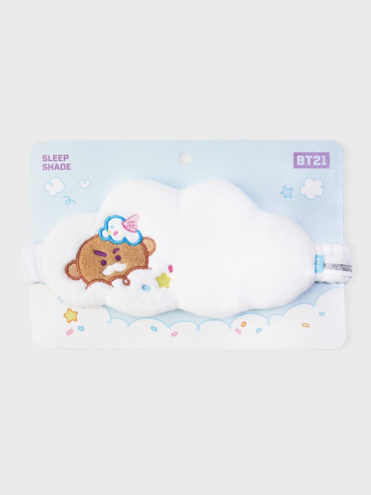 BT21 SHOOKY SLEEP SHADE ON THE CLOUD EDITION, produit officiel LINE FRIENDS : SHOOKY sur un nuage décoratif kawaii.