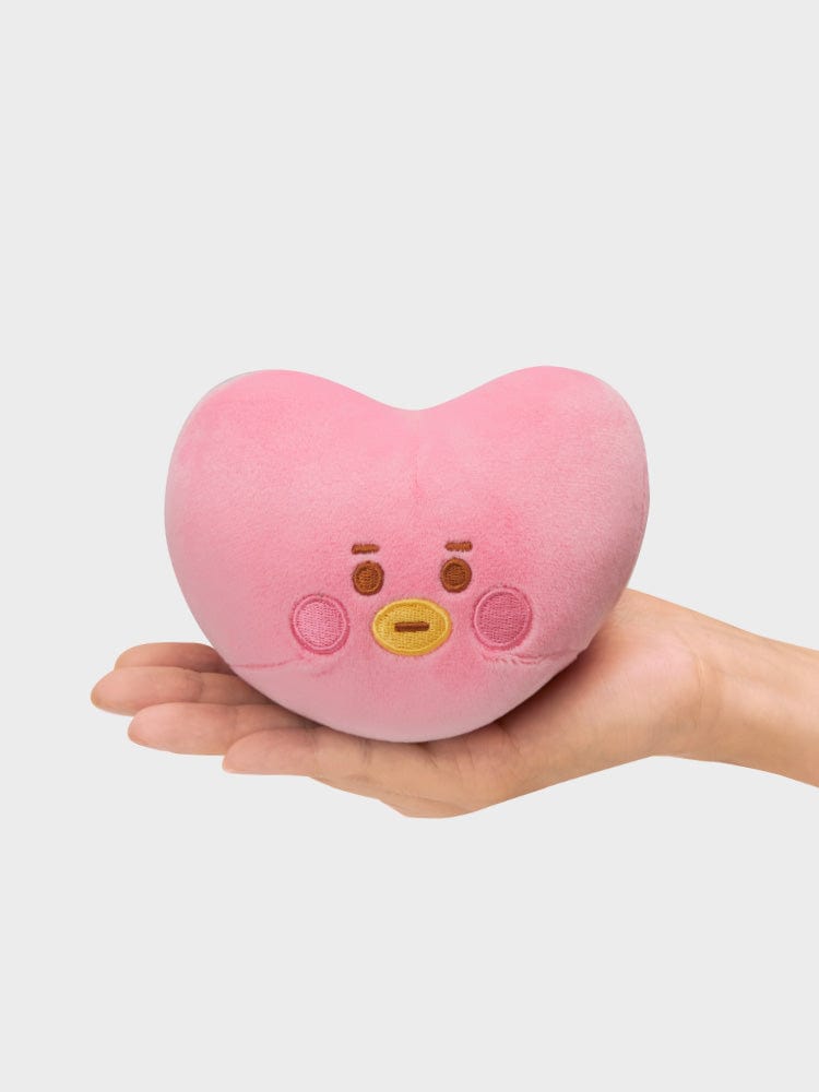 BT21 TATA BABY MOCHI FACE CUSHION (S) : coussin visage rose mignon dans la main, style kawaii LINE FRIENDS