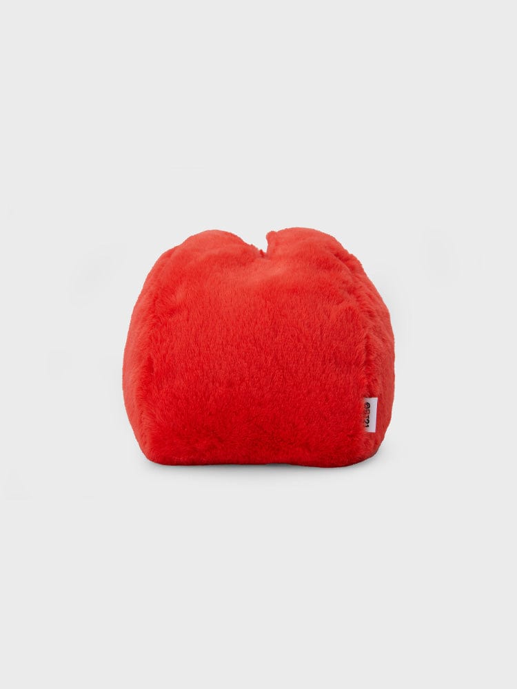 BT21 TATA PLUSH TISSUE HOLDER COZY HOME : peluche TATA LINE FRIENDS rouge, porte-boules de mouchoirs en déco chambre.