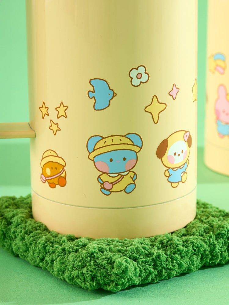 BT21 mini minini TUMBLER (19 OZ) PICNIC MATE,LINE FRIENDS, photo produit kawaii sur herbe verte, design personnages