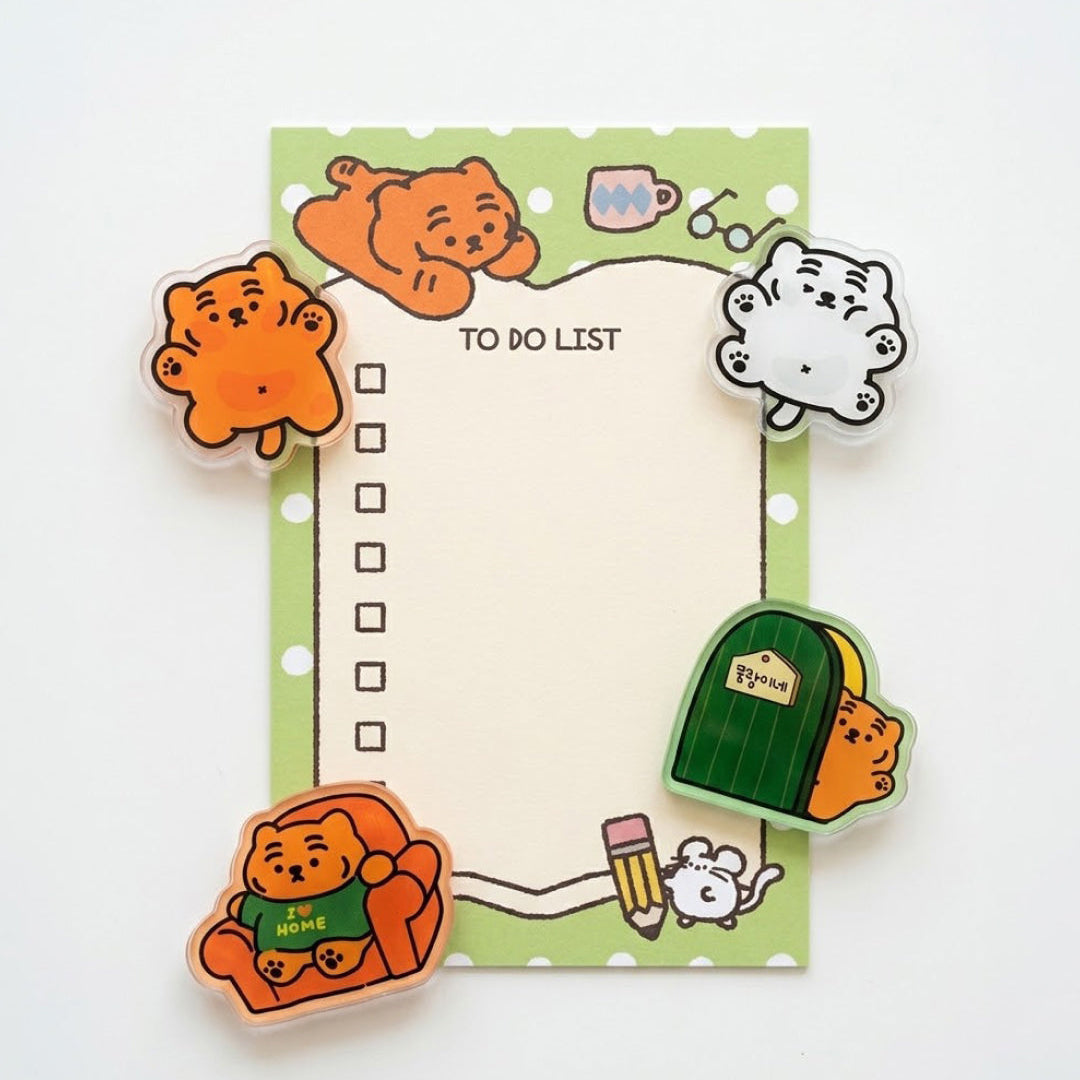 Muzik Tiger I Love Home Ddungrangi Acrylic Magnet 4 Types
