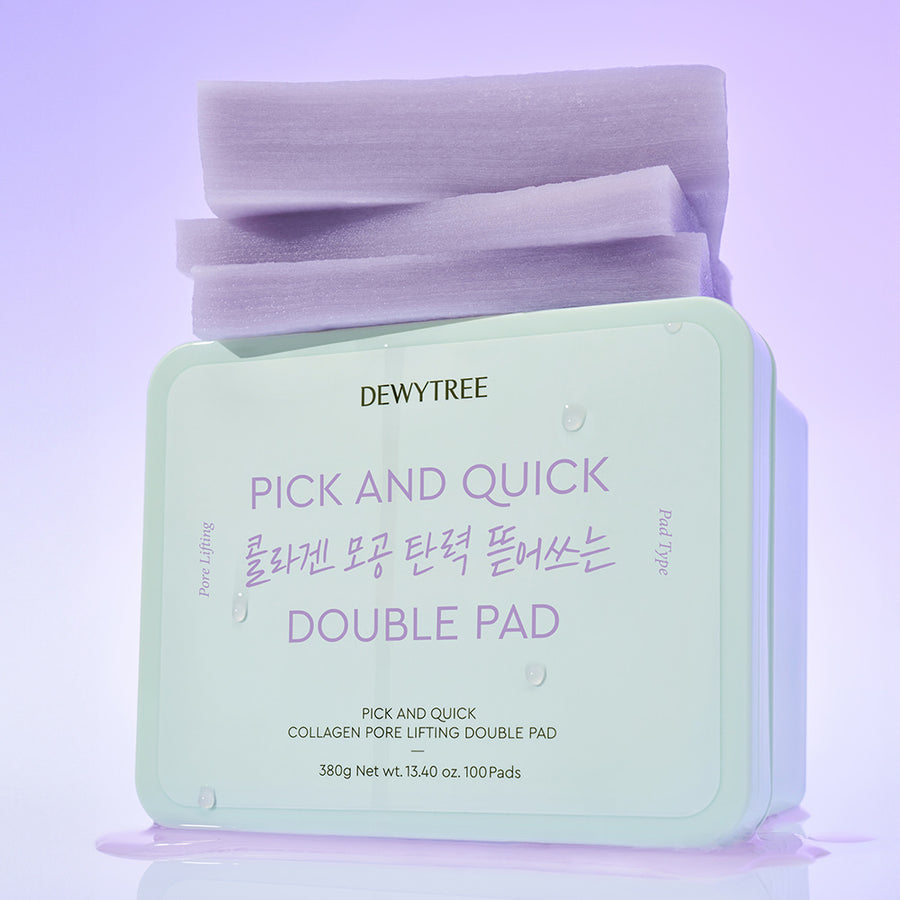 DEWYTREE Pick & Quick Collagen Pore Elasticity Tear-Off Double Pad 100 sheets