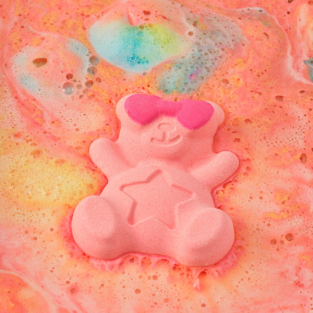 DONGGUBAT Happy Moment Bath Bomb Set 2 pieces : 2 bombes dans un bain multicolore, motif licorne, mousse.