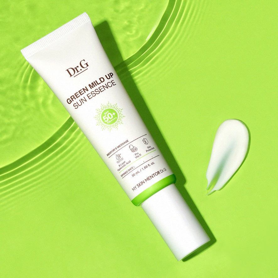 Dr.G Green Mild Sun Up Essence 50ml disponible sur Ma petite Coree, ton Eshop 100% K-beauty en direct de Seoul