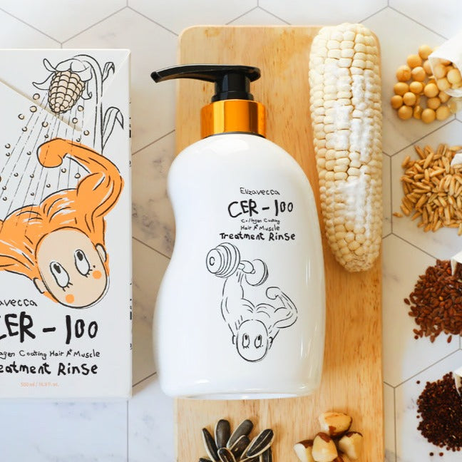 ELIZAVECCA Cer-100 Collagen Coating Hair A+ Muscle Treatment Rinse 500ml disponible sur Ma petite Coree, ton Eshop 100% K-beauty en direct de Seoul