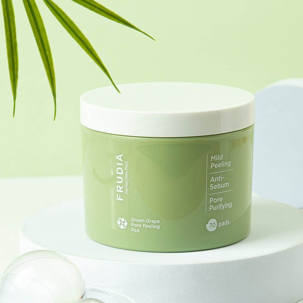 FRUDIA Green Grape Pore Peeling Pad 70p 170ml disponible sur Ma petite Coree, ton Eshop 100% K-beauty en direct de Seoul