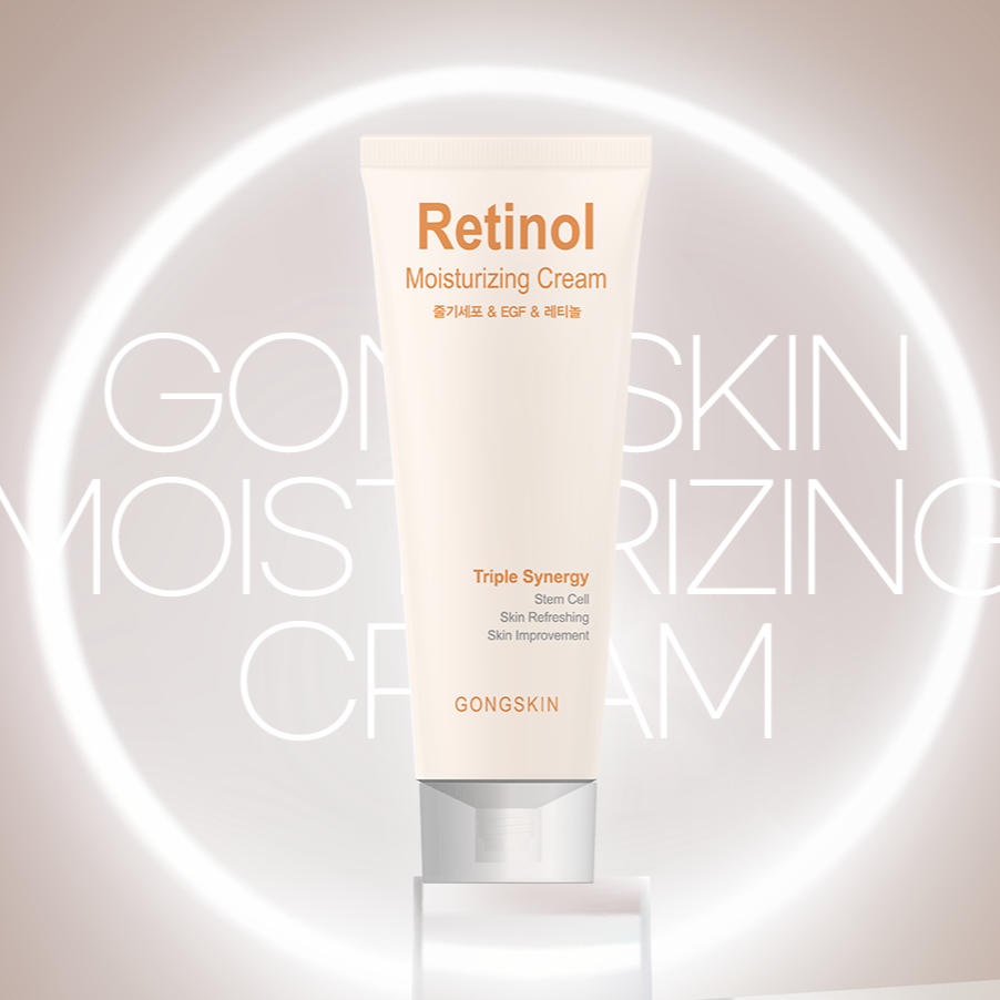 Crème hydratante Rétinol GONGSKIN pour peau éclatante, 100ml.
