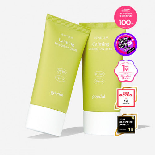 GOODAL Heartleaf Calming Sun Cream 50ml disponible sur Ma petite Coree, ton Eshop 100% K-beauty en direct de Seoul