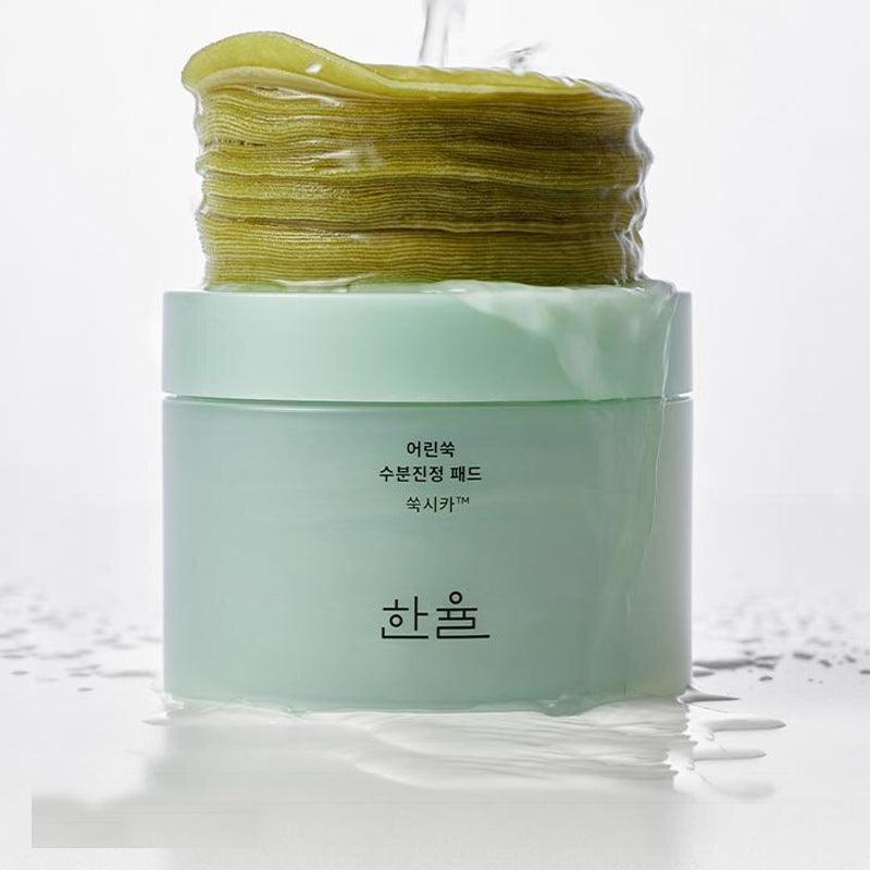 HANYUL Young Mugwort Moisturizing Soohting Pad disponible sur Ma petite Coree, ton Eshop 100% K-beauty en direct de Seoul