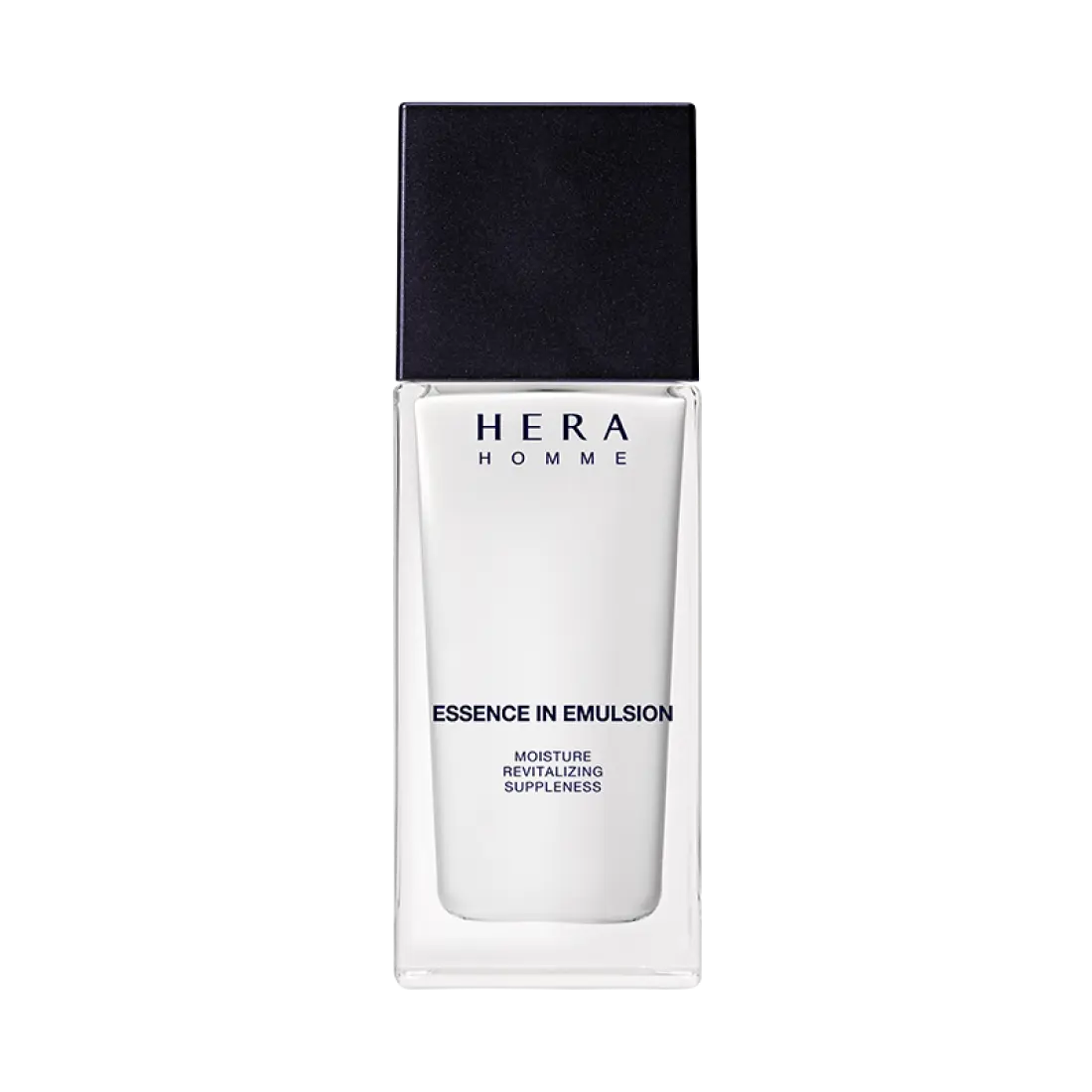 Flacon de HERA Homme Essence In Emulsion 125ml pour soin masculin, hydratation et revitalisation quotidienne.