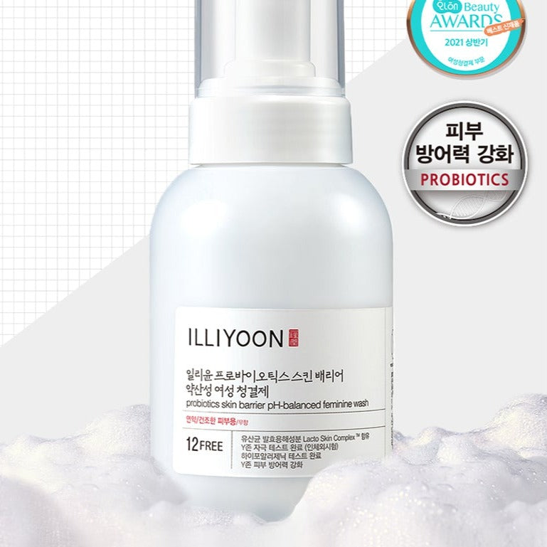ILLIYOON Probiotics Skin Barrier pH-Balanced Feminine Wash 300ml